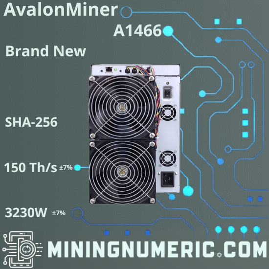 Canaan AvalonMiner A1466 Brand New